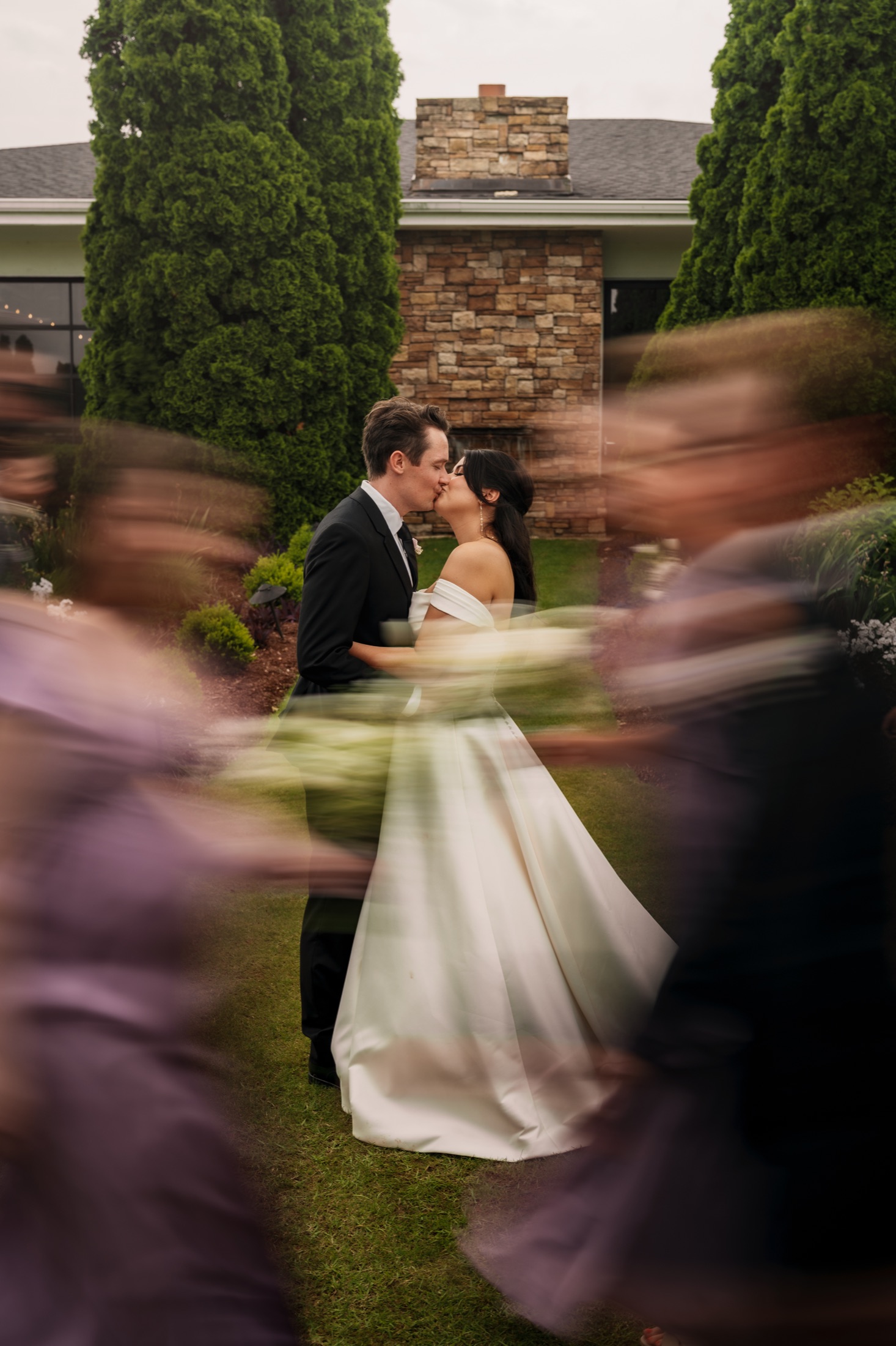 A motion-filled ceremony moment