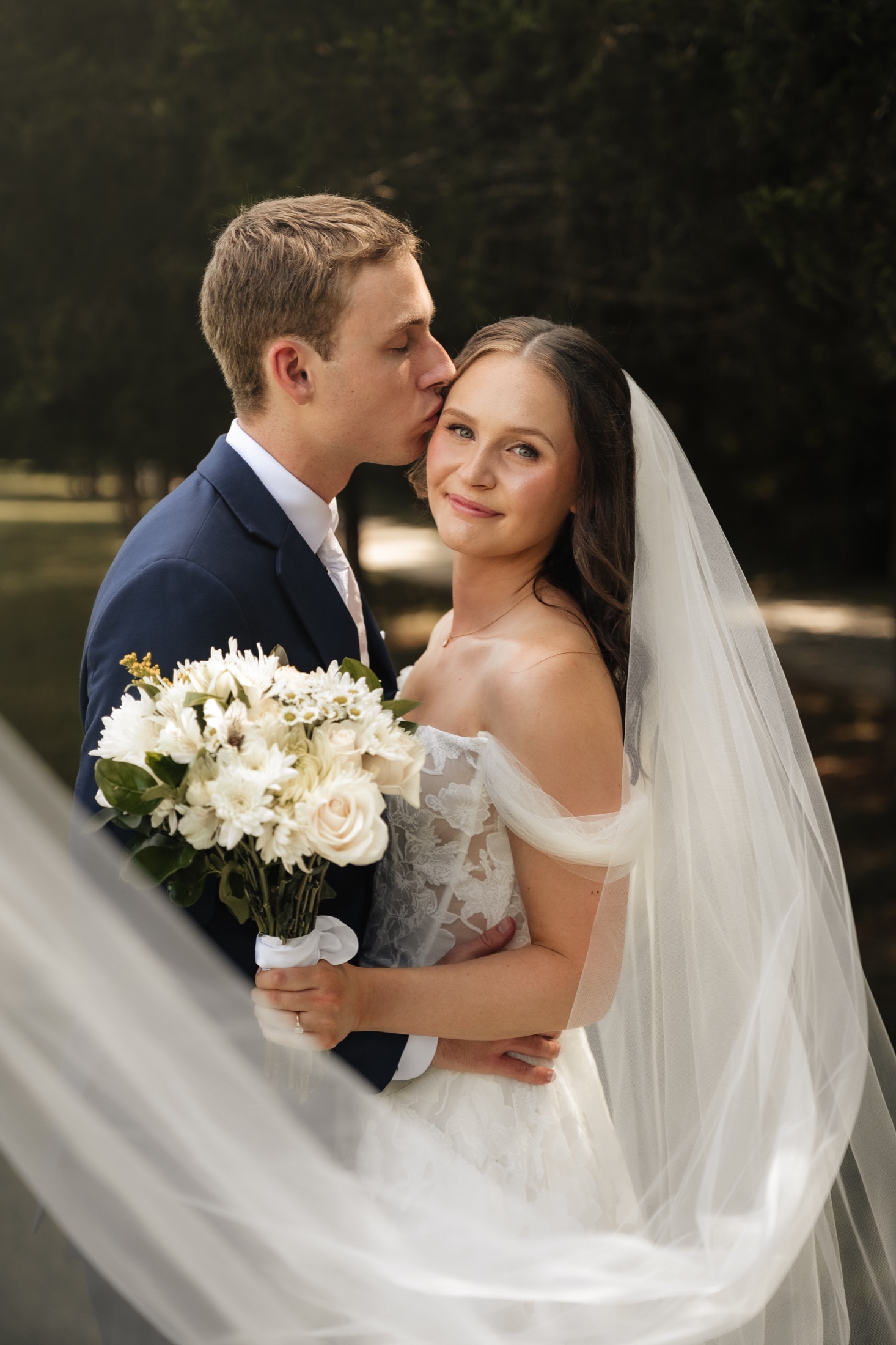 Katie and Zach photographed on their wedding day
